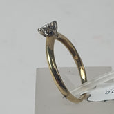 LADIES 9CT DIAMOND DRESS RING 2.0GMS Ring Size P 1/2 / 8.5 US